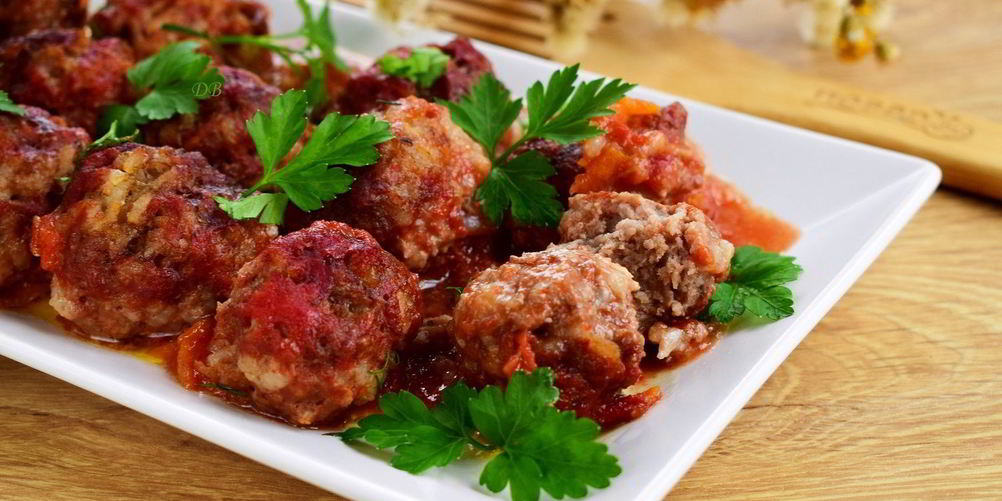 Рецепт тефтели с рисом в томатном соусе