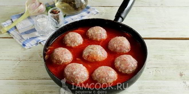 Рецепт тефтели с подливкой на сковороде