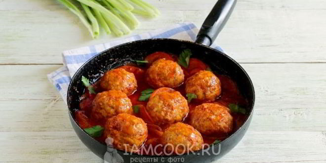 Рецепт тефтели с подливкой на сковороде
