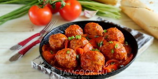 Рецепт тефтели с подливкой на сковороде