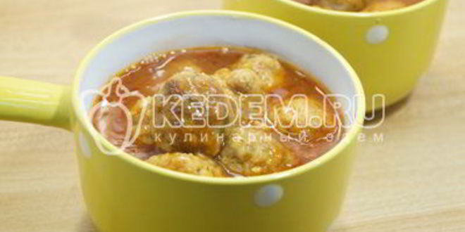 Рецепт тефтели с подливкой