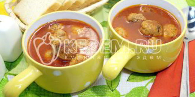 Рецепт тефтели с подливкой