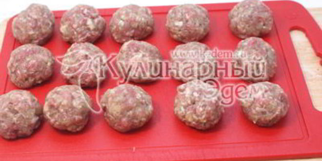 Рецепт тефтели с рисом и овощами