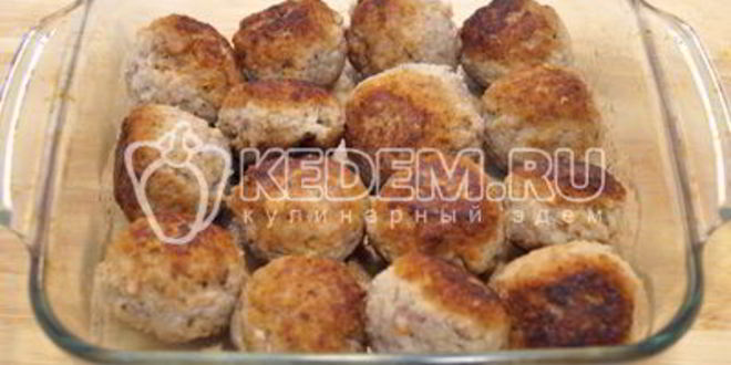 Рецепт тефтели в духовке