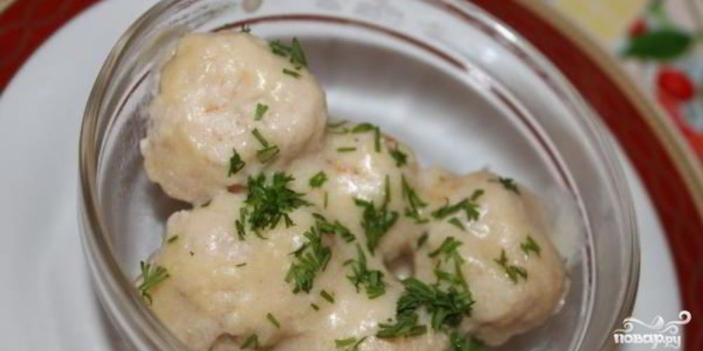 Рецепт тефтели в белом соусе