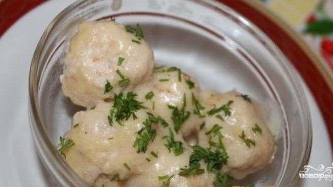 Рецепт Тефтели в молочном соусе