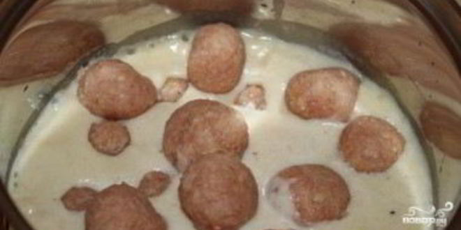 Рецепт тефтели в молочном соусе