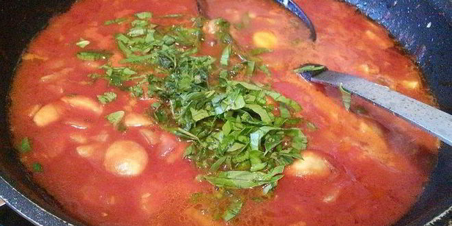 Рецепт тефтели, запеченные с моцареллой