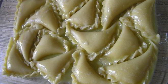 Рецепт вареники с творогом, запеченные в сливках