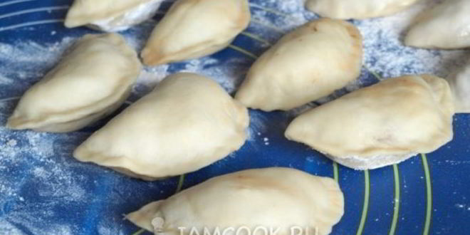 Рецепт вареники с жареной капустой