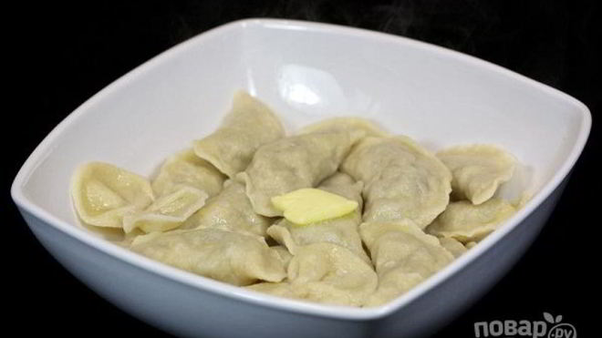 Рецепт Вареники с жареными грибами