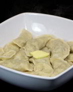 Вареники с жареными грибами