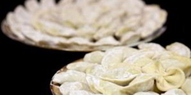 Рецепт вареников с жареными грибами