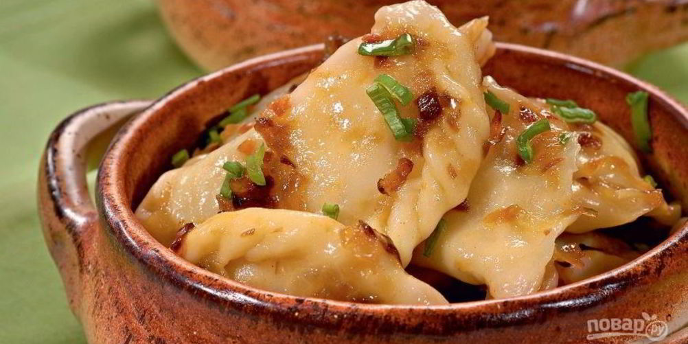 Рецепт вареники с шкварками