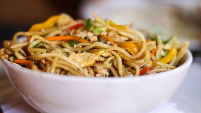 Рецепт Вок лапша с курицей