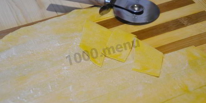 Рецепт яичная лапша домашняя