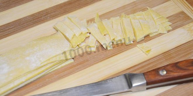 Рецепт яичная лапша домашняя