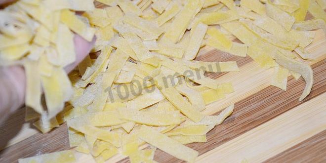 Рецепт яичная лапша домашняя