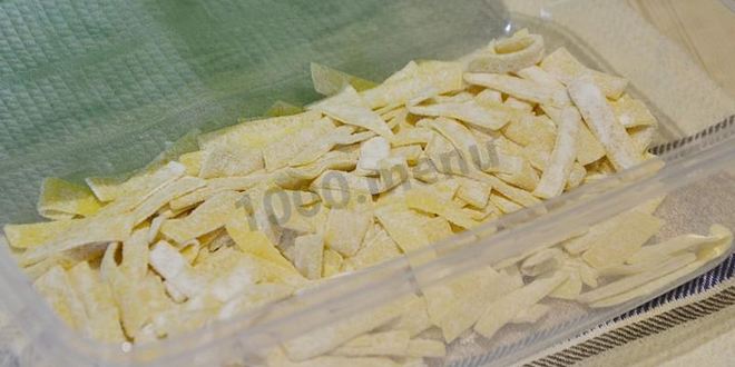 Рецепт яичная лапша домашняя