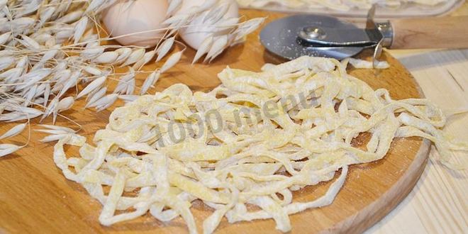 Рецепт яичная лапша домашняя