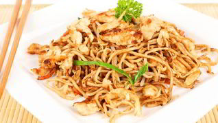 Рецепт Яичная вок лапша с курицей