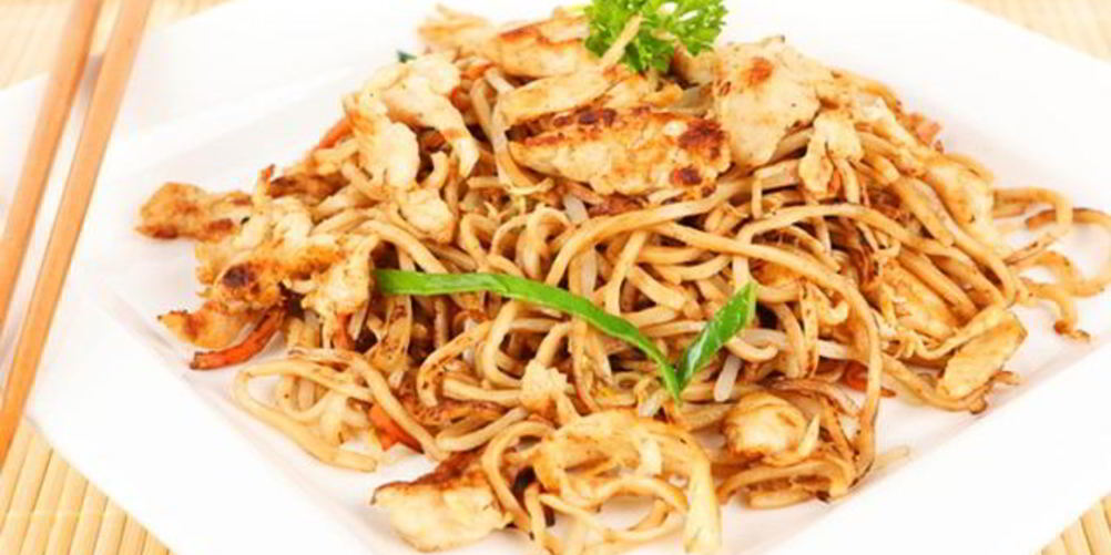 Как приготовить яичная вок лапша с курицей