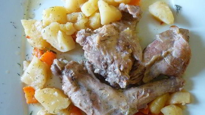 Рецепт Жаркое из кролика