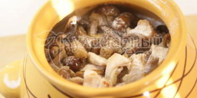 Рецепт жаркое в горшочке