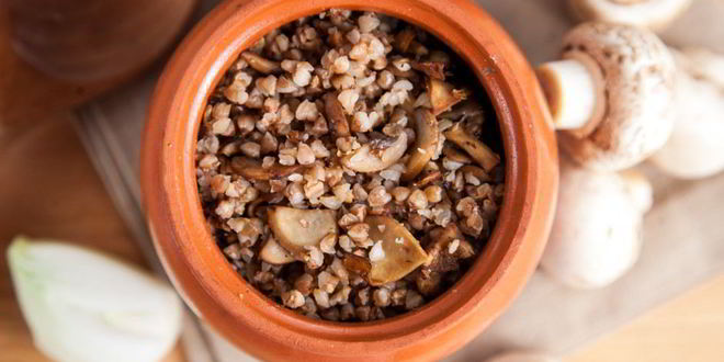 Рецепт гречка с грибами