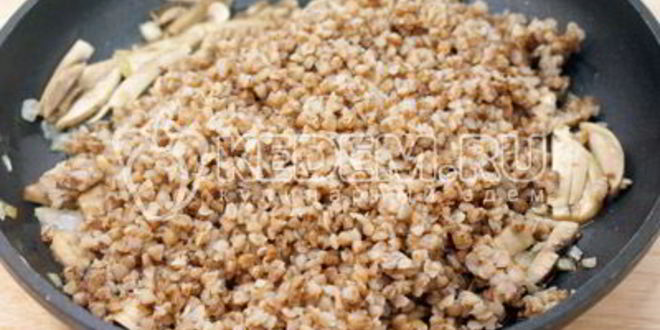 Рецепт гречневая каша с грибами