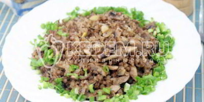 Рецепт гречневая каша с грибами