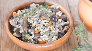 Рецепт Перловая каша с грибами