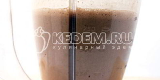 Рецепт бананова-шоколадного коктейля