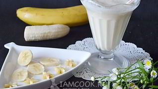 Рецепт Банановый коктейль в блендере