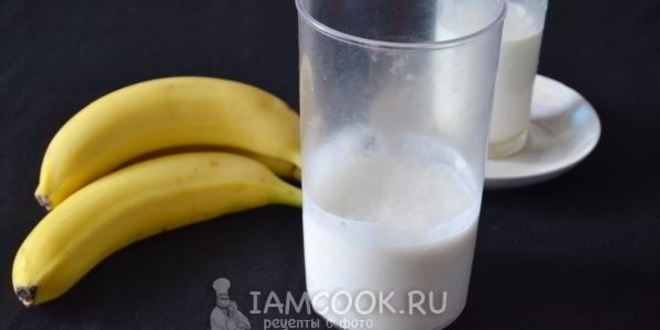 Рецепт банановый коктейль в блендере