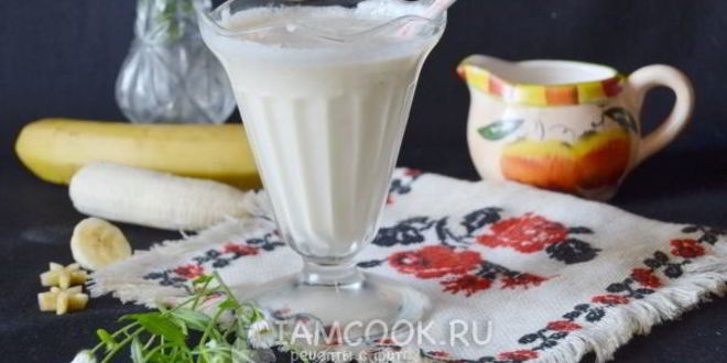 Рецепт банановый коктейль в блендере