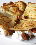 Блинчики с орехом пекан и кленовым сиропом