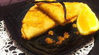 Рецепт Блинчики в ванильно-цитрусовом сиропе