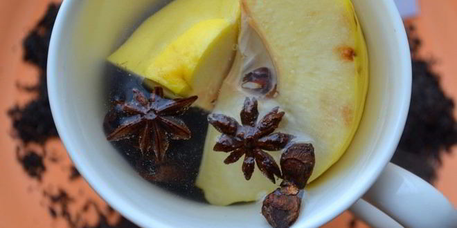 Рецепт чайный напиток с айвой и корицей