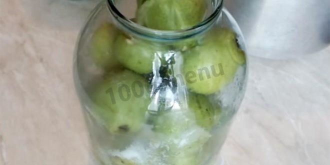 Рецепт груши консервированные целиком в сиропе на зиму