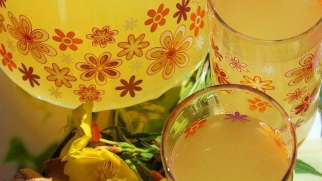 Рецепт Имбирный напиток с лимоном и розмарином