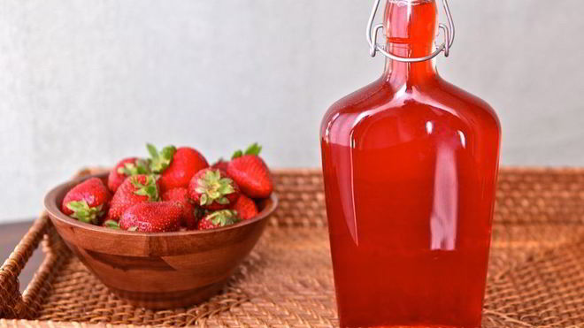 Рецепт Клубника, протертая в сиропе