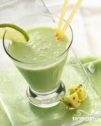 Коктейль из замороженного йогурта с лаймом и бананом