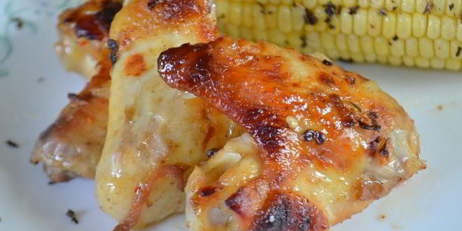 Рецепт куриные крылышки глазированные кленовым сиропом