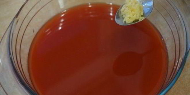 Рецепт летний томатно-огуречный коктейль