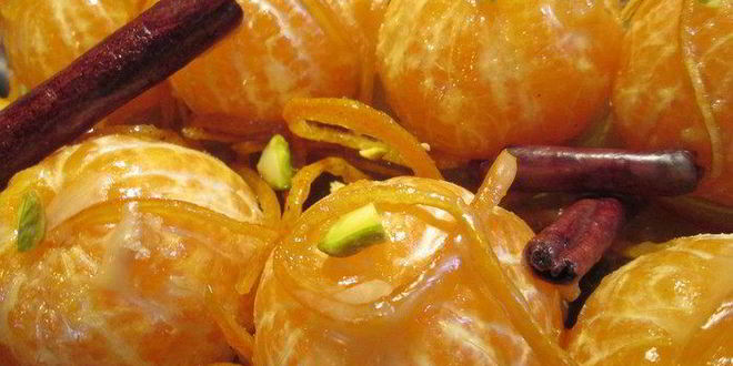 Рецепт мандарины в карамельном сиропе