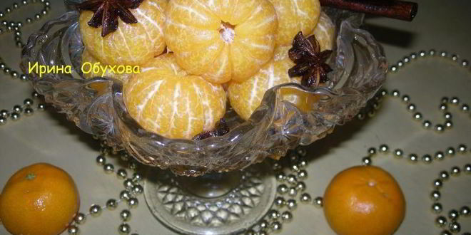 Рецепт мандарины в пряном сахарном сиропе