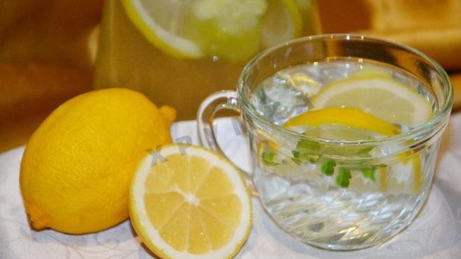 Рецепт Напиток для похудения имбирь огурец лимон мята