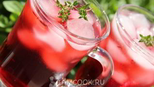 Рецепт Напиток из каркаде с тимьяном