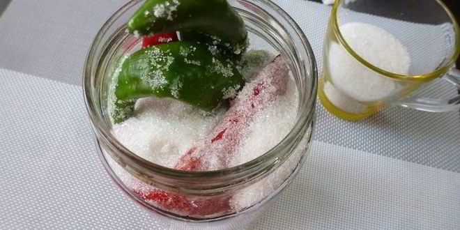 Рецепт острый перец в кисло-сладком сиропе